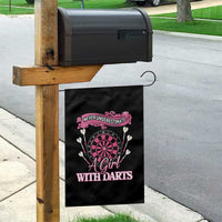 Never Underestimate A Girl Dart Player Gift Idea Garden Flag - Wonder Print Shop