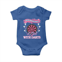 Never Underestimate A Girl Dart Player Gift Idea Baby Onesie - Wonder Print Shop