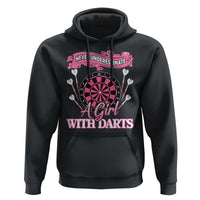 Never Underestimate A Girl Dart Player Gift Idea Hoodie - Wonder Print Shop