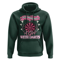 Never Underestimate A Girl Dart Player Gift Idea Hoodie - Wonder Print Shop