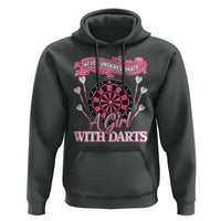 Never Underestimate A Girl Dart Player Gift Idea Hoodie - Wonder Print Shop