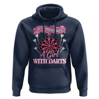 Never Underestimate A Girl Dart Player Gift Idea Hoodie - Wonder Print Shop