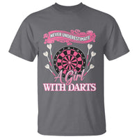 Never Underestimate A Girl Dart Player Gift Idea T Shirt - Wonder Print Shop
