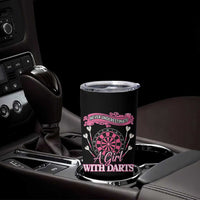 Never Underestimate A Girl Dart Player Gift Idea Tumbler Cup - Wonder Print Shop