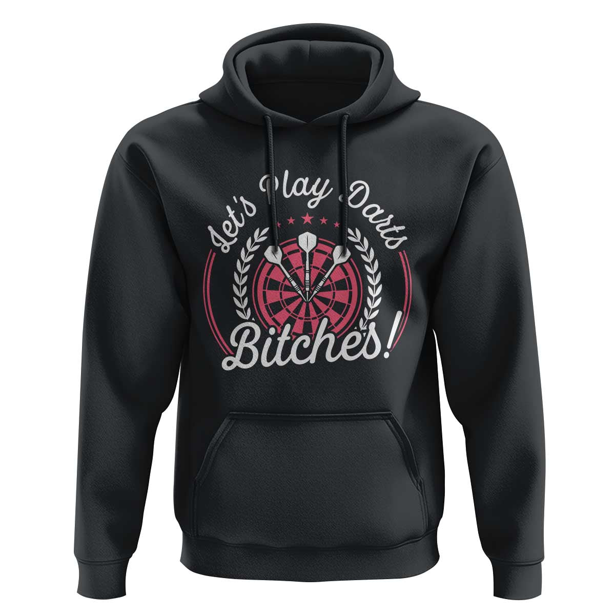 Lets Play Darts Bitches Hoodie Funny Female Dartist Gift - Wonder Print Shop