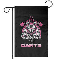 Queen Of Darts Garden Flag Funny Dart Gift For Women - Wonder Print Shop