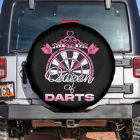 Queen Of Darts Spare Tire Cover Funny Dart Gift For Women - Wonder Print Shop