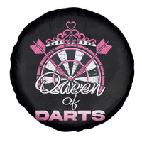 Queen Of Darts Spare Tire Cover Funny Dart Gift For Women - Wonder Print Shop