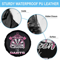 Queen Of Darts Spare Tire Cover Funny Dart Gift For Women - Wonder Print Shop