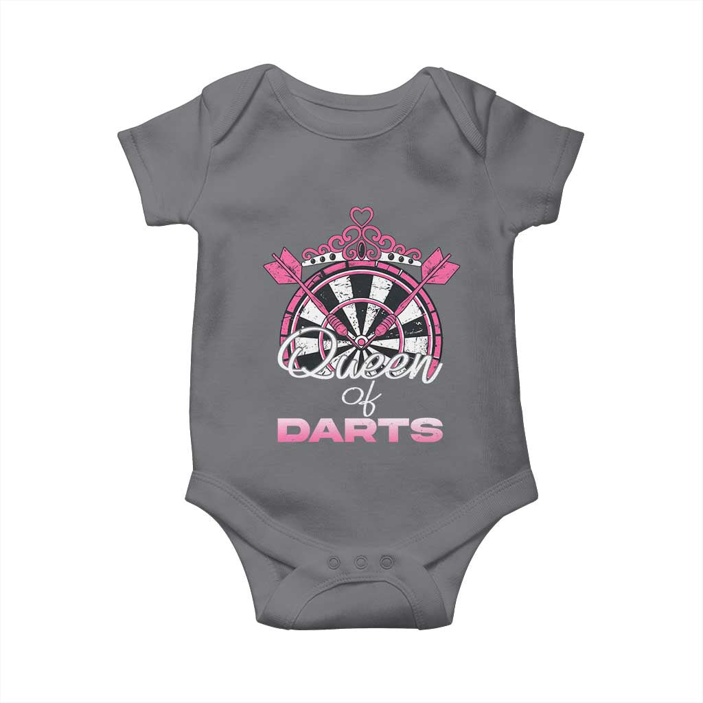 Queen Of Darts Baby Onesie Funny Dart Gift For Women - Wonder Print Shop