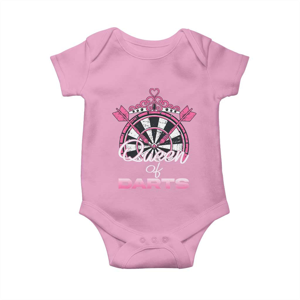 Queen Of Darts Baby Onesie Funny Dart Gift For Women - Wonder Print Shop