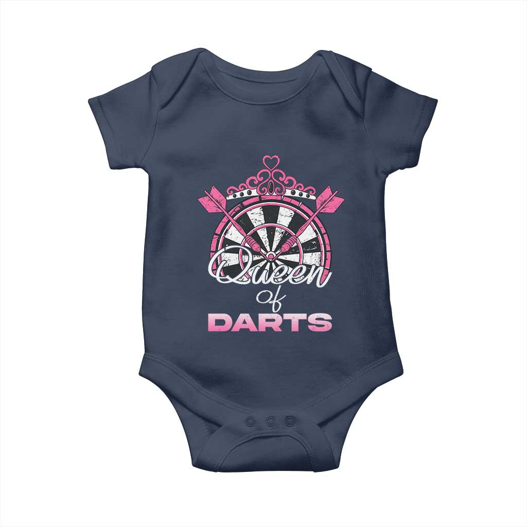 Queen Of Darts Baby Onesie Funny Dart Gift For Women - Wonder Print Shop