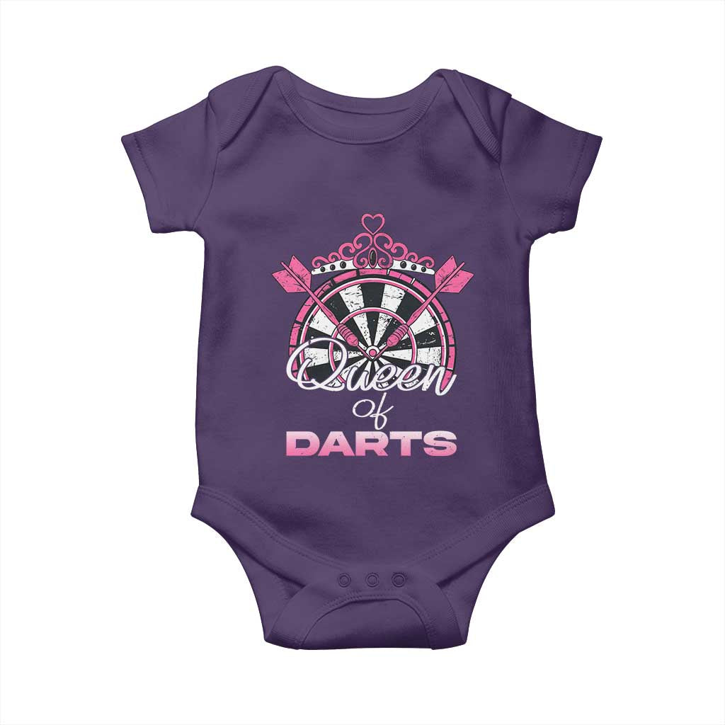 Queen Of Darts Baby Onesie Funny Dart Gift For Women - Wonder Print Shop