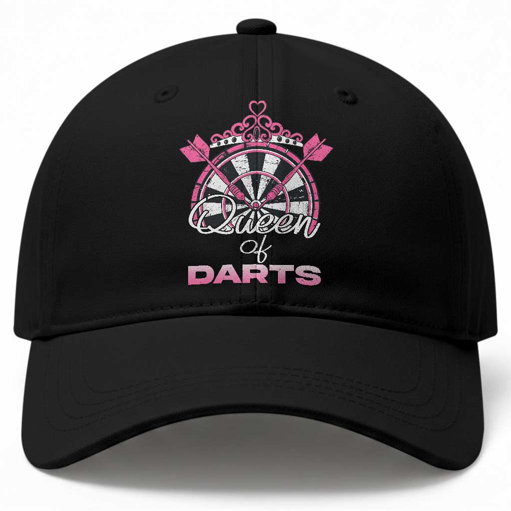 Queen Of Darts Baseball Cap Funny Dart Gift For Women