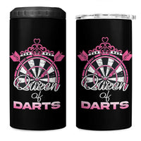 Queen Of Darts 4 in 1 Can Cooler Tumbler Funny Dart Gift For Women - Wonder Print Shop