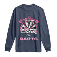 Queen Of Darts Long Sleeve Shirt Funny Dart Gift For Women - Wonder Print Shop