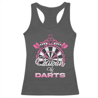 Queen Of Darts Racerback Tank Top Funny Dart Gift For Women - Wonder Print Shop