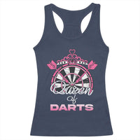 Queen Of Darts Racerback Tank Top Funny Dart Gift For Women - Wonder Print Shop