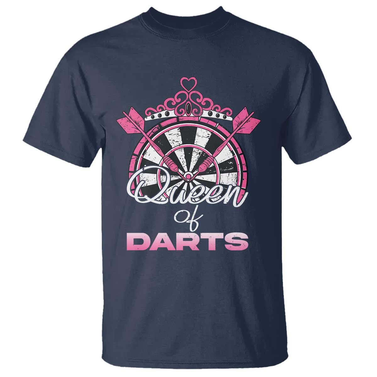 Queen Of Darts T Shirt Funny Dart Gift For Women - Wonder Print Shop