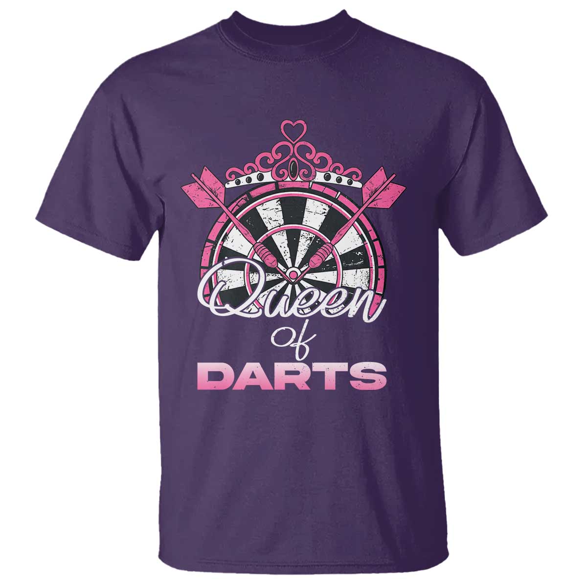 Queen Of Darts T Shirt Funny Dart Gift For Women - Wonder Print Shop