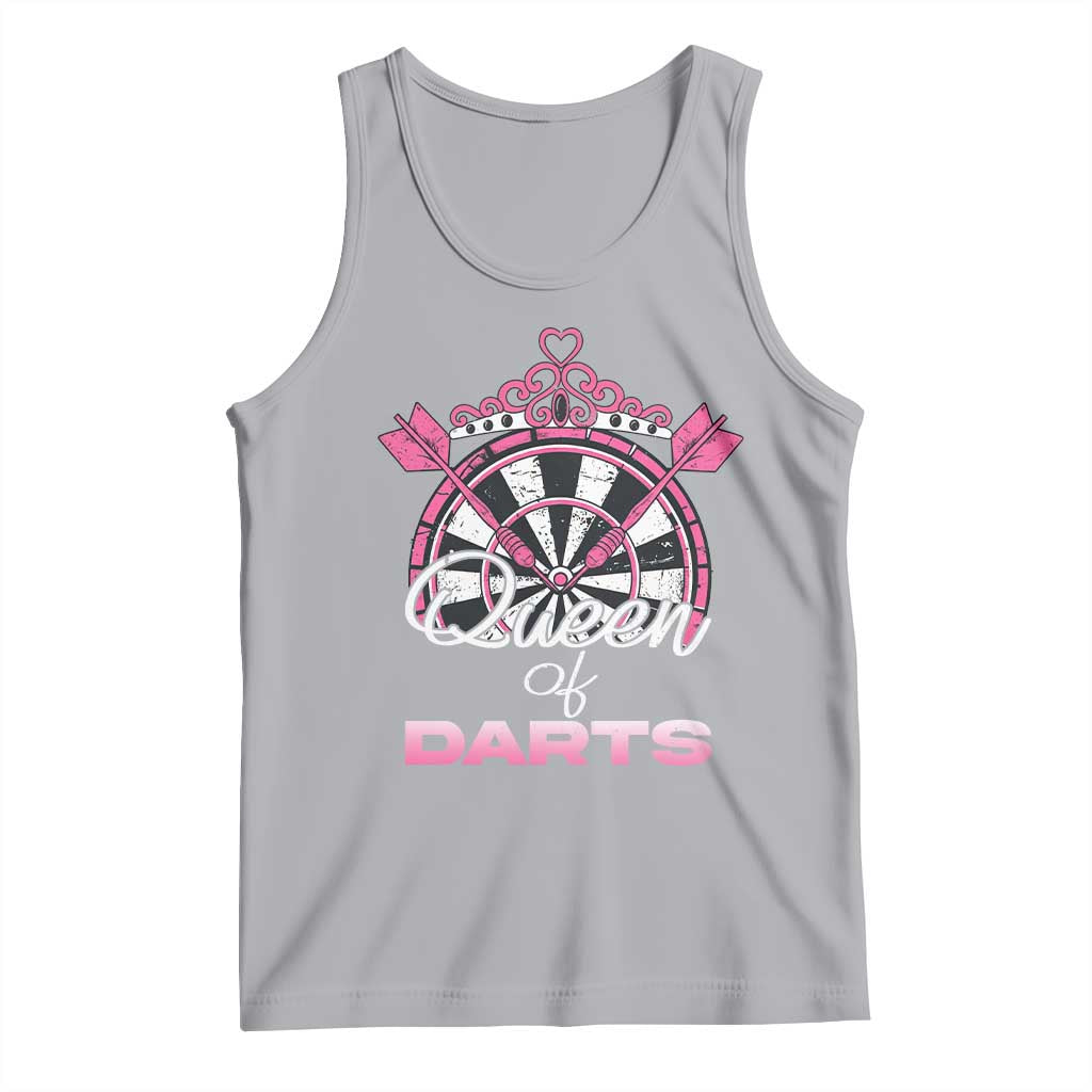 Queen Of Darts Tank Top Funny Dart Gift For Women - Wonder Print Shop