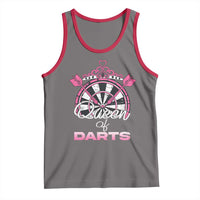 Queen Of Darts Tank Top Funny Dart Gift For Women - Wonder Print Shop