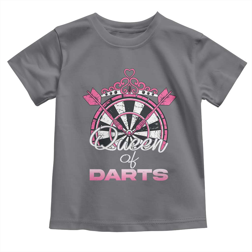 Queen Of Darts Toddler T Shirt Funny Dart Gift For Women - Wonder Print Shop
