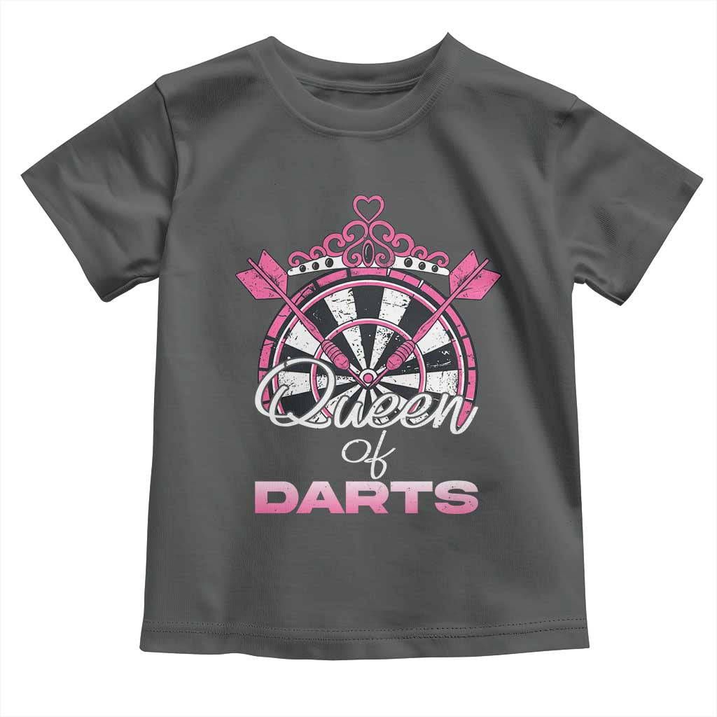 Queen Of Darts Toddler T Shirt Funny Dart Gift For Women - Wonder Print Shop