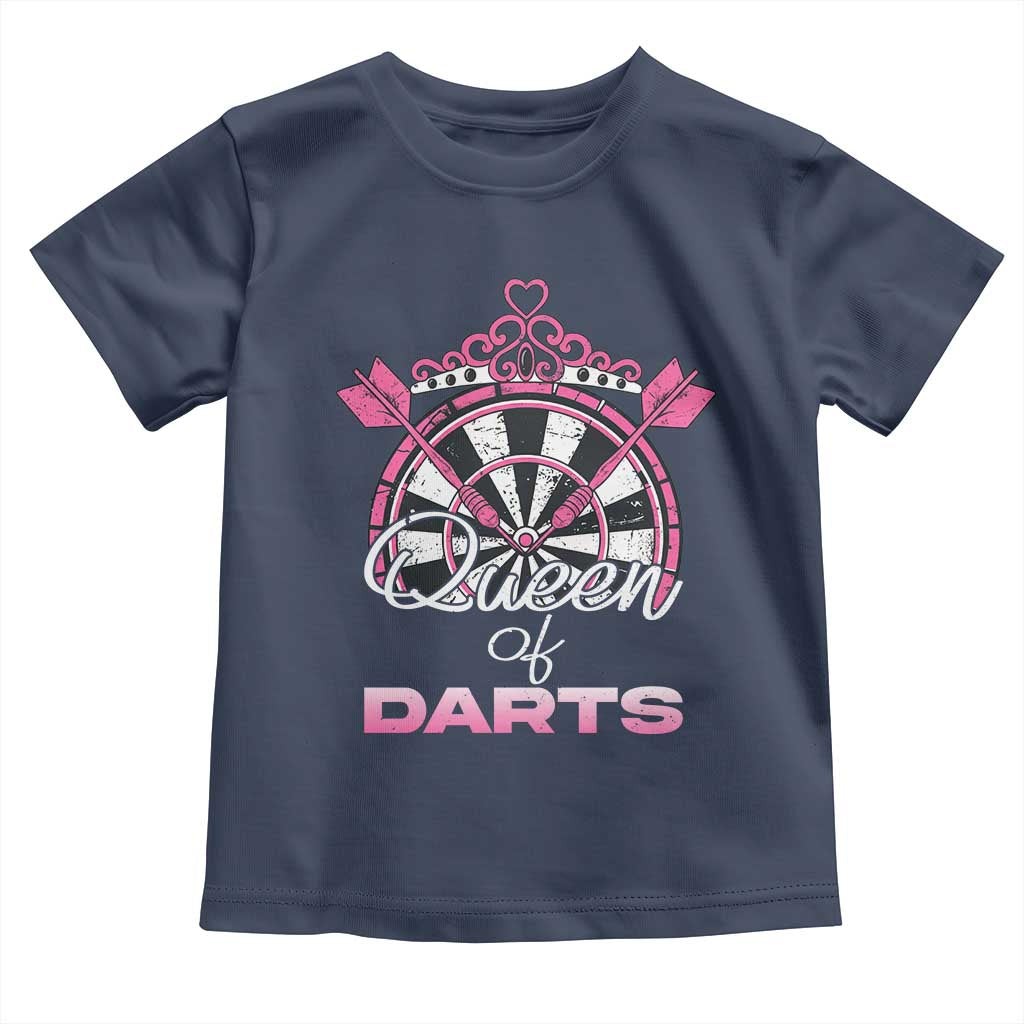 Queen Of Darts Toddler T Shirt Funny Dart Gift For Women - Wonder Print Shop