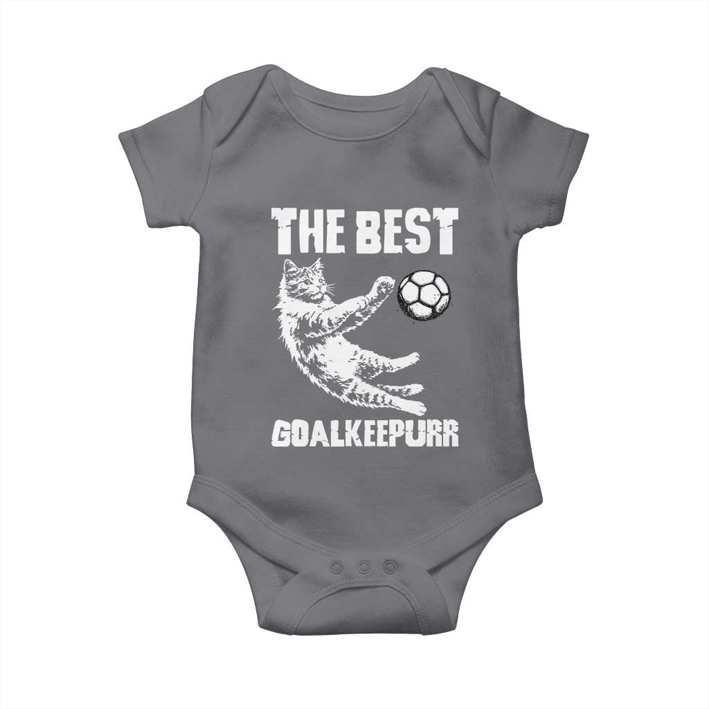 The Best Cat Goalkeeper Baby Onesie Soccer Player Gift