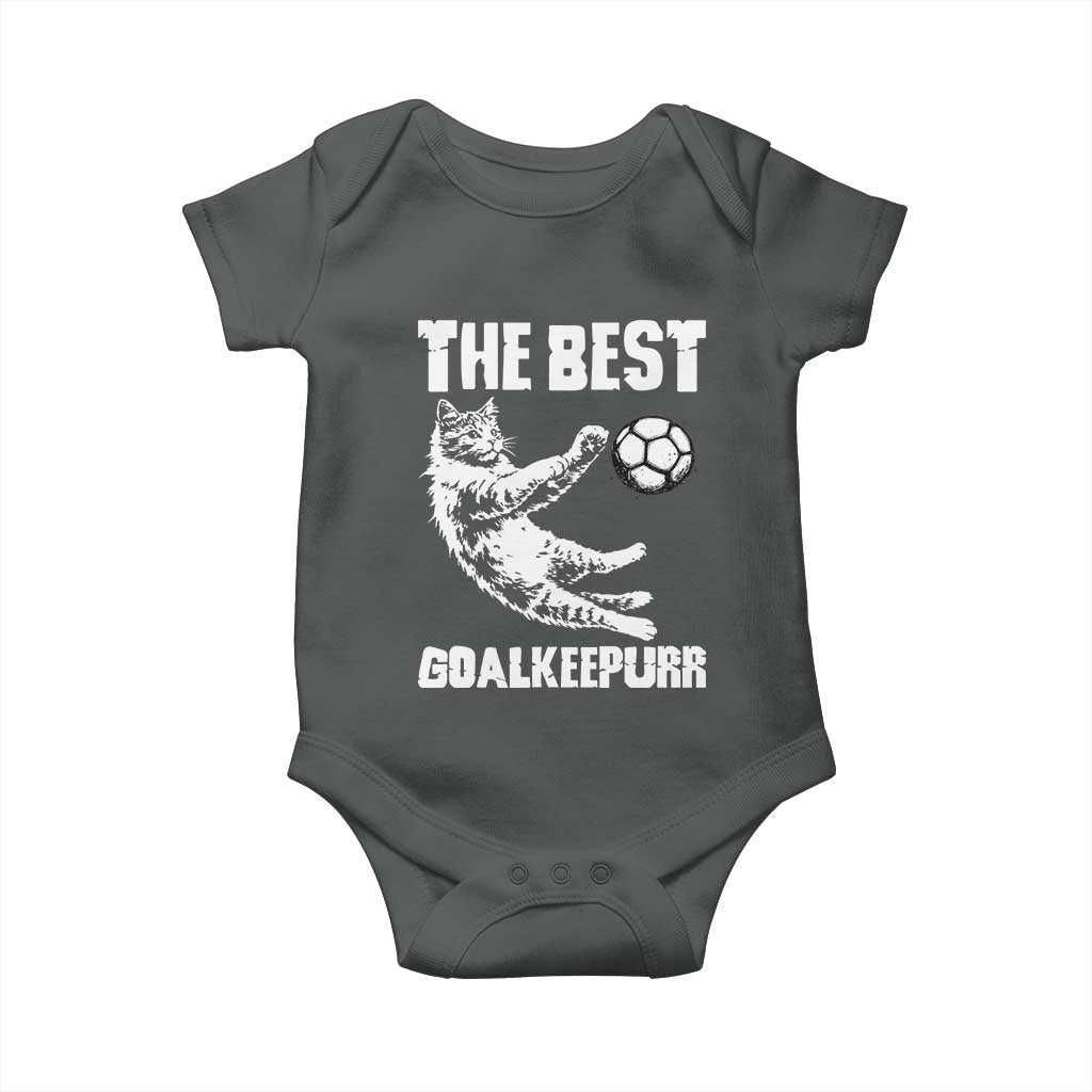 The Best Cat Goalkeeper Baby Onesie Soccer Player Gift