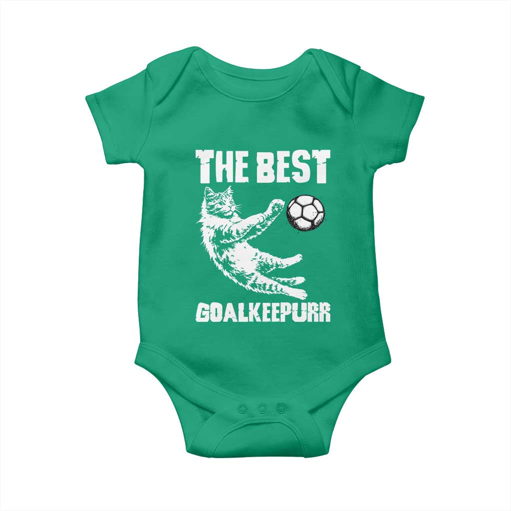 The Best Cat Goalkeeper Baby Onesie Soccer Player Gift