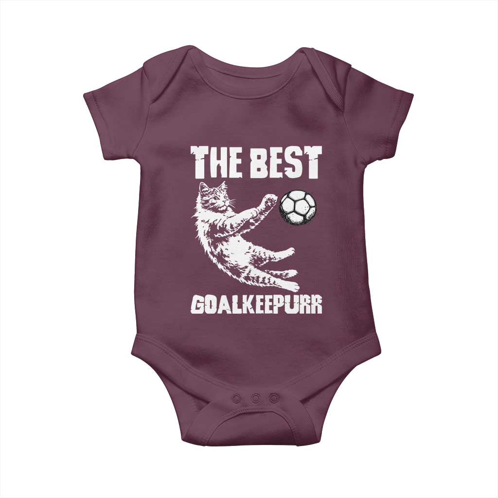 The Best Cat Goalkeeper Baby Onesie Soccer Player Gift