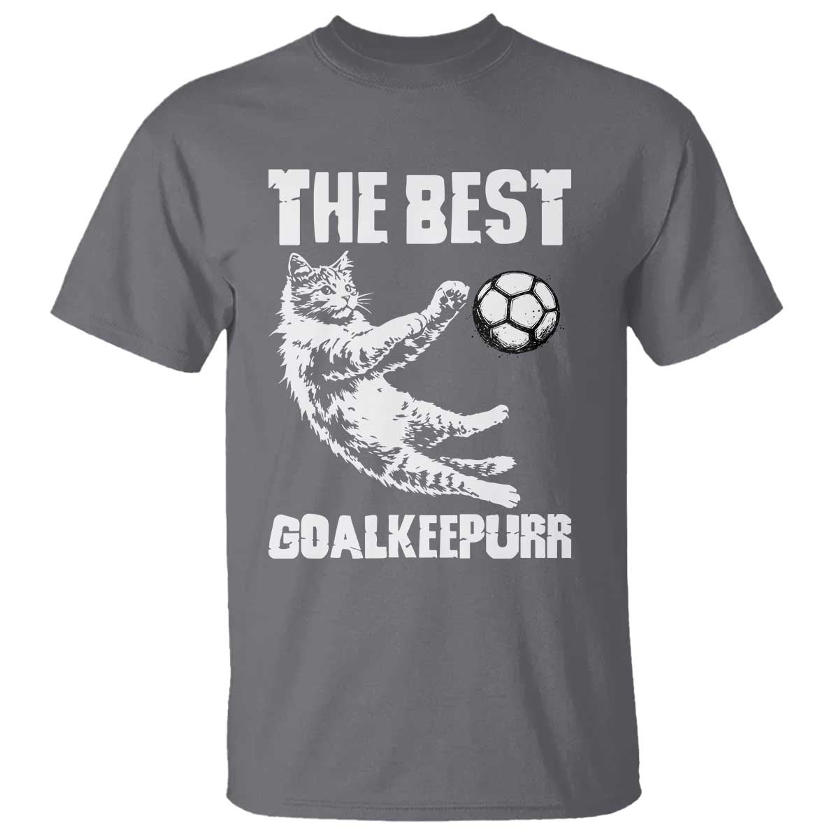 The Best Cat Goalkeeper T Shirt Soccer Player Gift