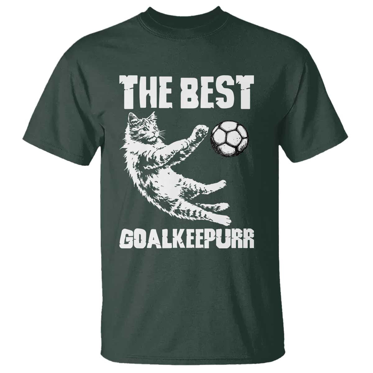 The Best Cat Goalkeeper T Shirt Soccer Player Gift