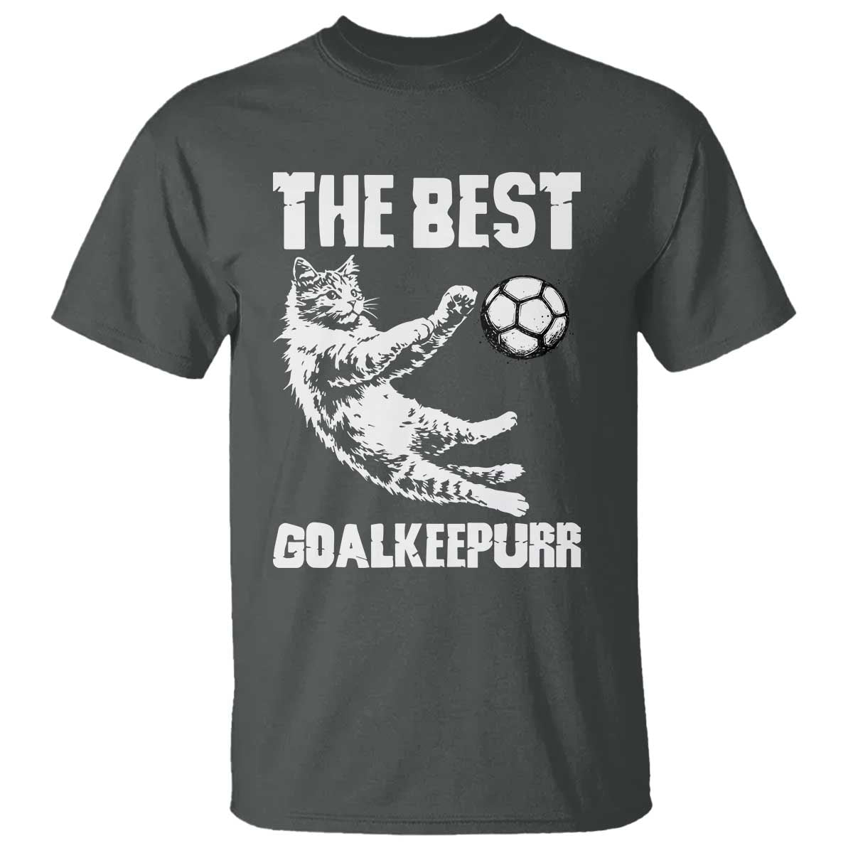 The Best Cat Goalkeeper T Shirt Soccer Player Gift
