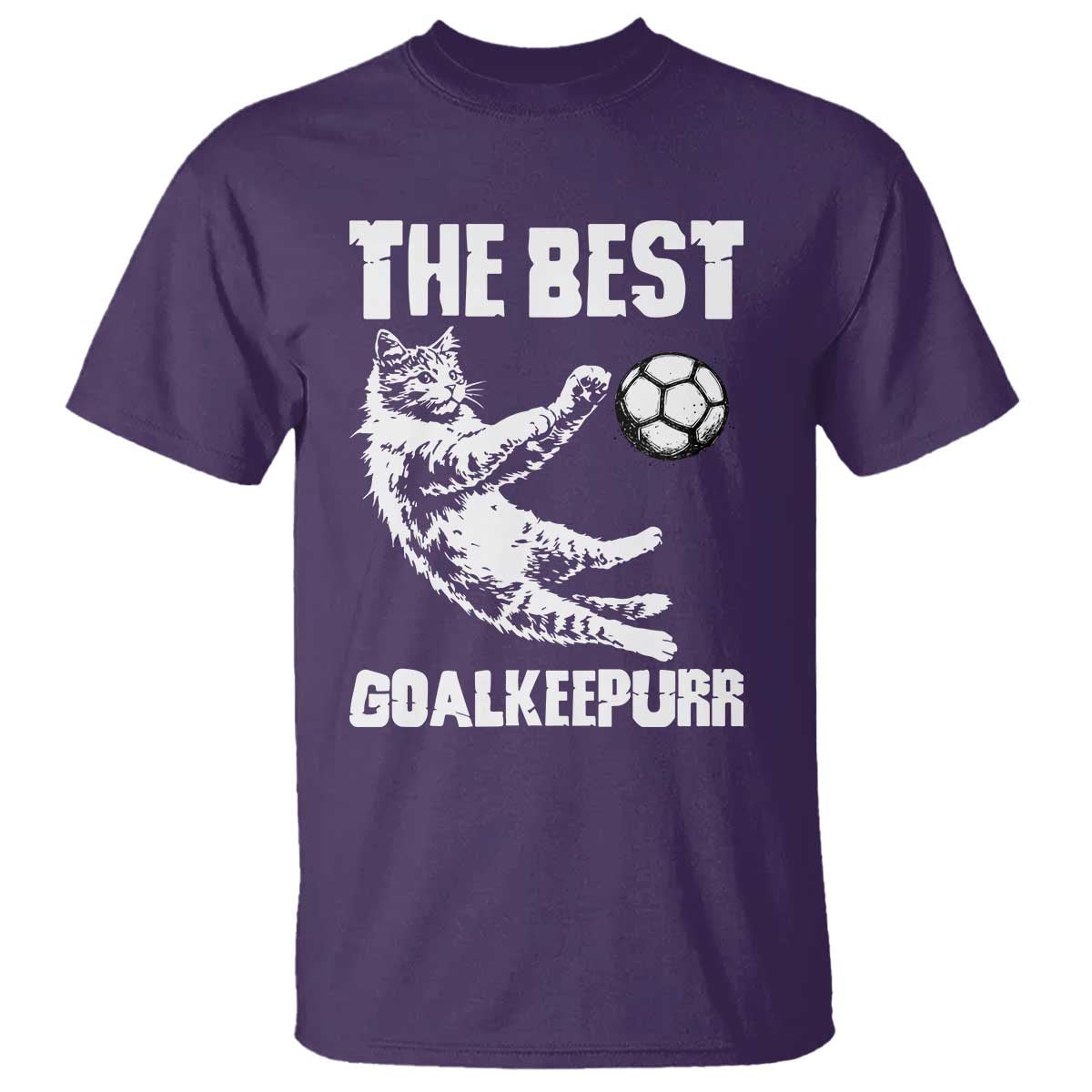 The Best Cat Goalkeeper T Shirt Soccer Player Gift