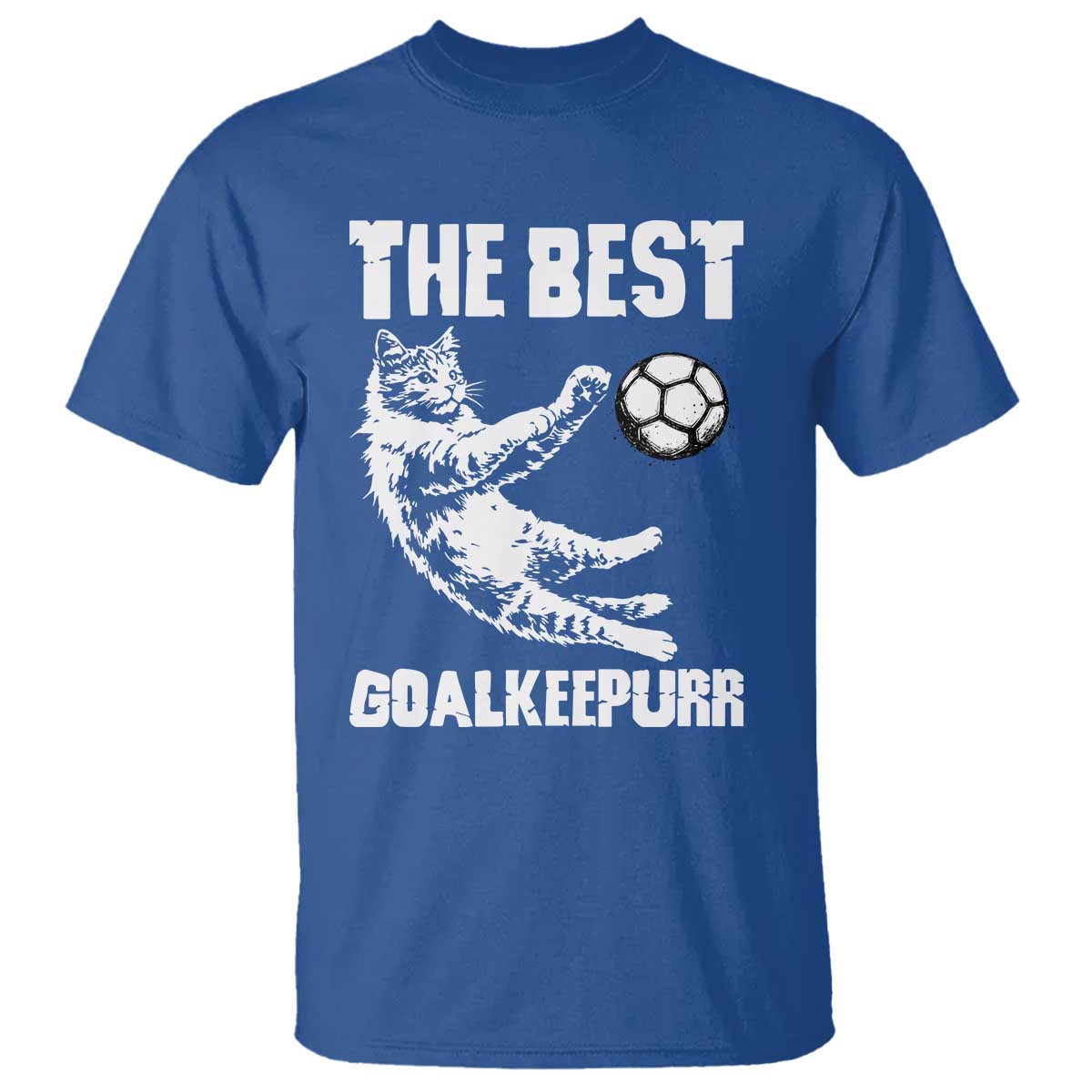 The Best Cat Goalkeeper T Shirt Soccer Player Gift