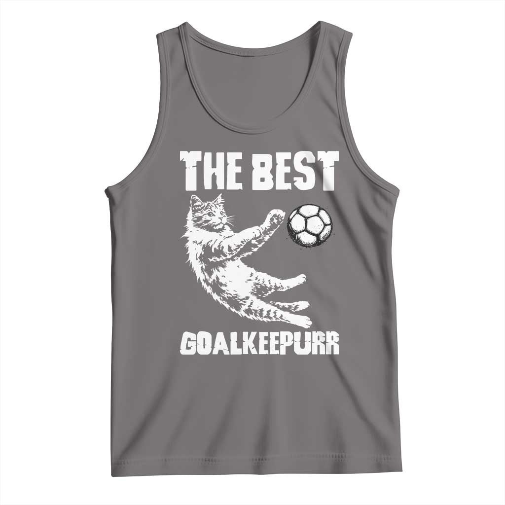 The Best Cat Goalkeeper Tank Top Soccer Player Gift