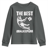 The Best Cat Goalkeeper Youth Sweatshirt Soccer Player Gift