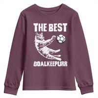 The Best Cat Goalkeeper Youth Sweatshirt Soccer Player Gift