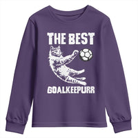 The Best Cat Goalkeeper Youth Sweatshirt Soccer Player Gift
