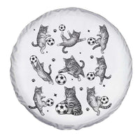 Funny Cat Soccer Player Spare Tire Cover Gift For Soccer Lovers