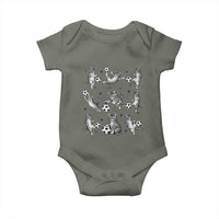 Funny Cat Soccer Player Baby Onesie Gift For Soccer Lovers