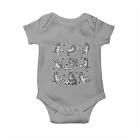 Funny Cat Soccer Player Baby Onesie Gift For Soccer Lovers