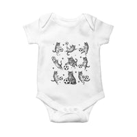 Funny Cat Soccer Player Baby Onesie Gift For Soccer Lovers