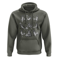 Funny Cat Soccer Player Hoodie Gift For Soccer Lovers