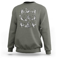 Funny Cat Soccer Player Sweatshirt Gift For Soccer Lovers