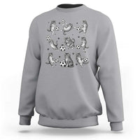 Funny Cat Soccer Player Sweatshirt Gift For Soccer Lovers