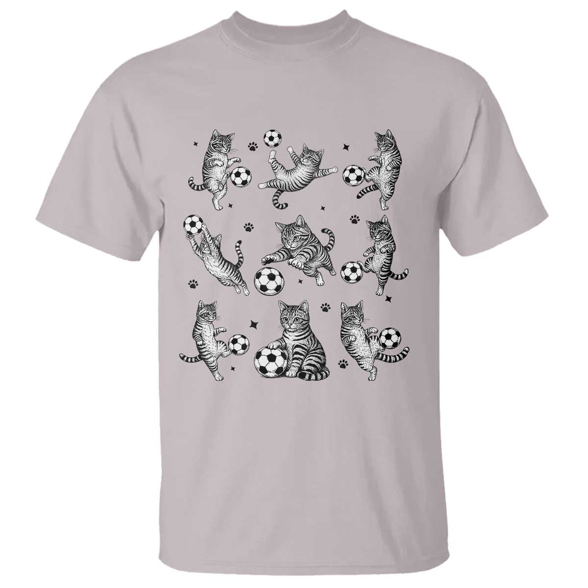 Funny Cat Soccer Player T Shirt Gift For Soccer Lovers
